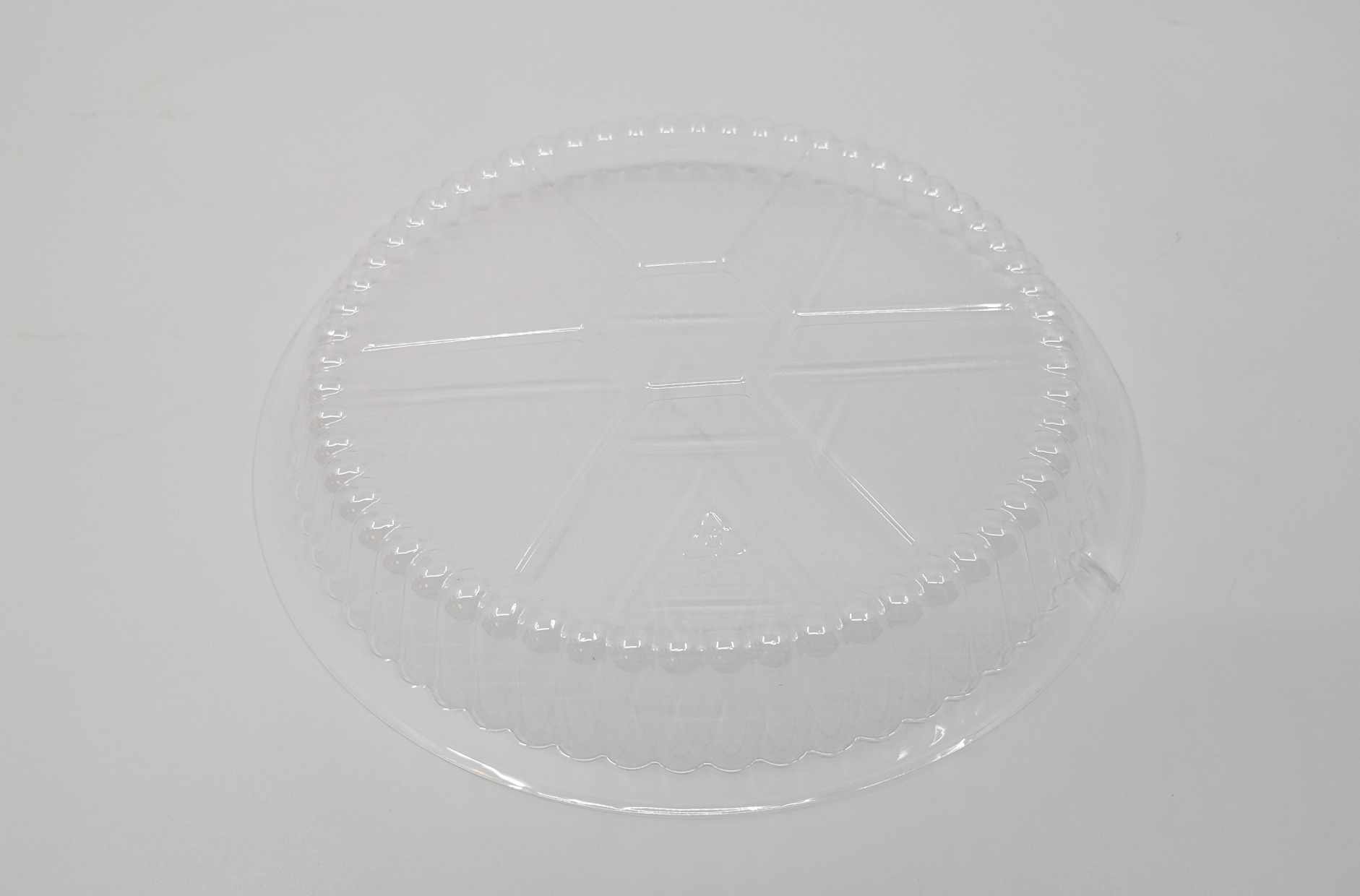 #470D-Couvercle dôme plastique rond pour contenant 7″ #4-70D ST (500/cse) (100cse/pal)