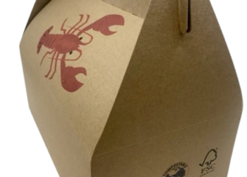 #7838-Boite à homard générique recyclable-compostable (90/cse) (24 cse/pal)