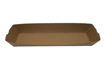 #7841-Contenant à sous-marin carton brun recyclable-compostable 225mm x 55mm x 34mm (440/cse) (36 cse/pal)