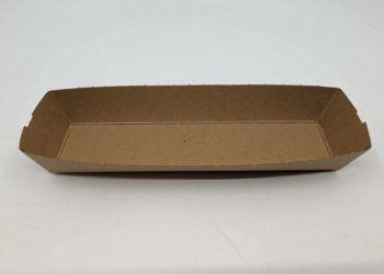 #7841-Contenant à sous-marin carton brun recyclable-compostable 225mm x 55mm x 34mm (440/cse) (36 cse/pal)