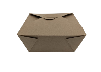 #7001-Petite boîte chinoise take out 5 x 4 x 2.5, carton brun, vernis alimentaire, sans impression (405/cse) (18 cse/pal)