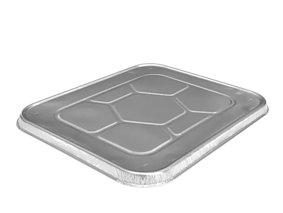 #410-Couvercle  en aluminium pour plat de service demie grandeur (100/cse)