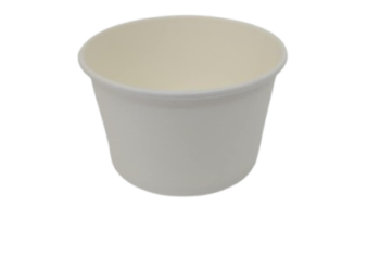 Bol en carton blanc 5 oz