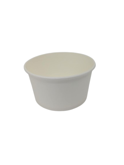 Bol en carton blanc 8 oz